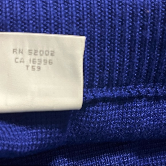 Liz Claiborne Collection knit tunic skirt set Royal Blue Y2K Excellent Condition - Picture 12 of 13